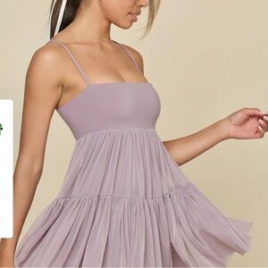 Popflex Pirouette Babydoll Dress - Dusty Mauve